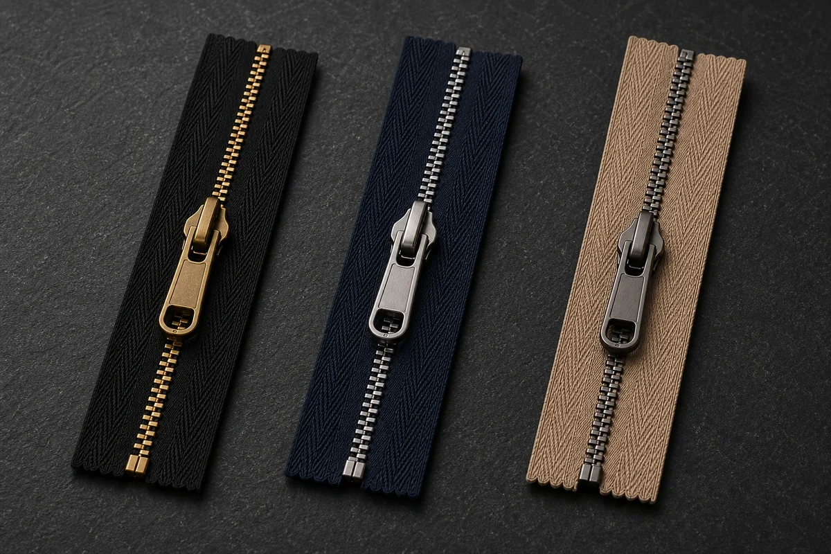 IA Fastners Metal Zippers
